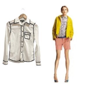 Proenza Schouler for Target White Black Piping Shirt